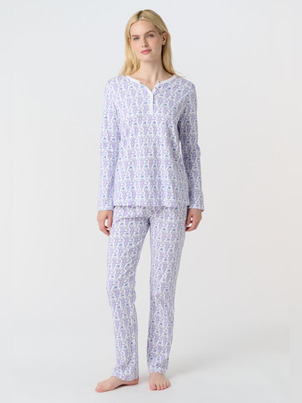 Roller Rabbit Lavender Monkey Pajamas